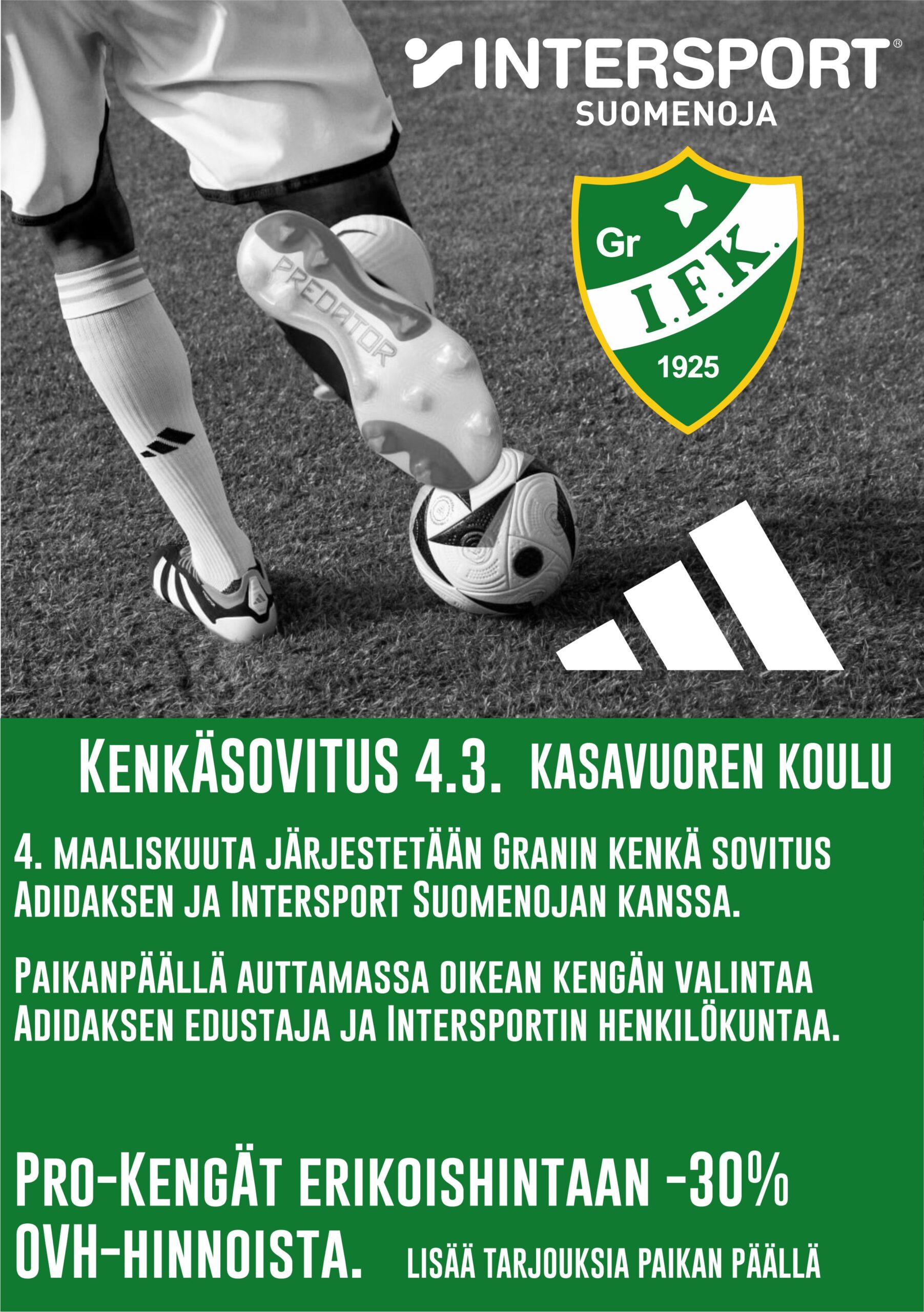 GrIFK kenkäsovitus