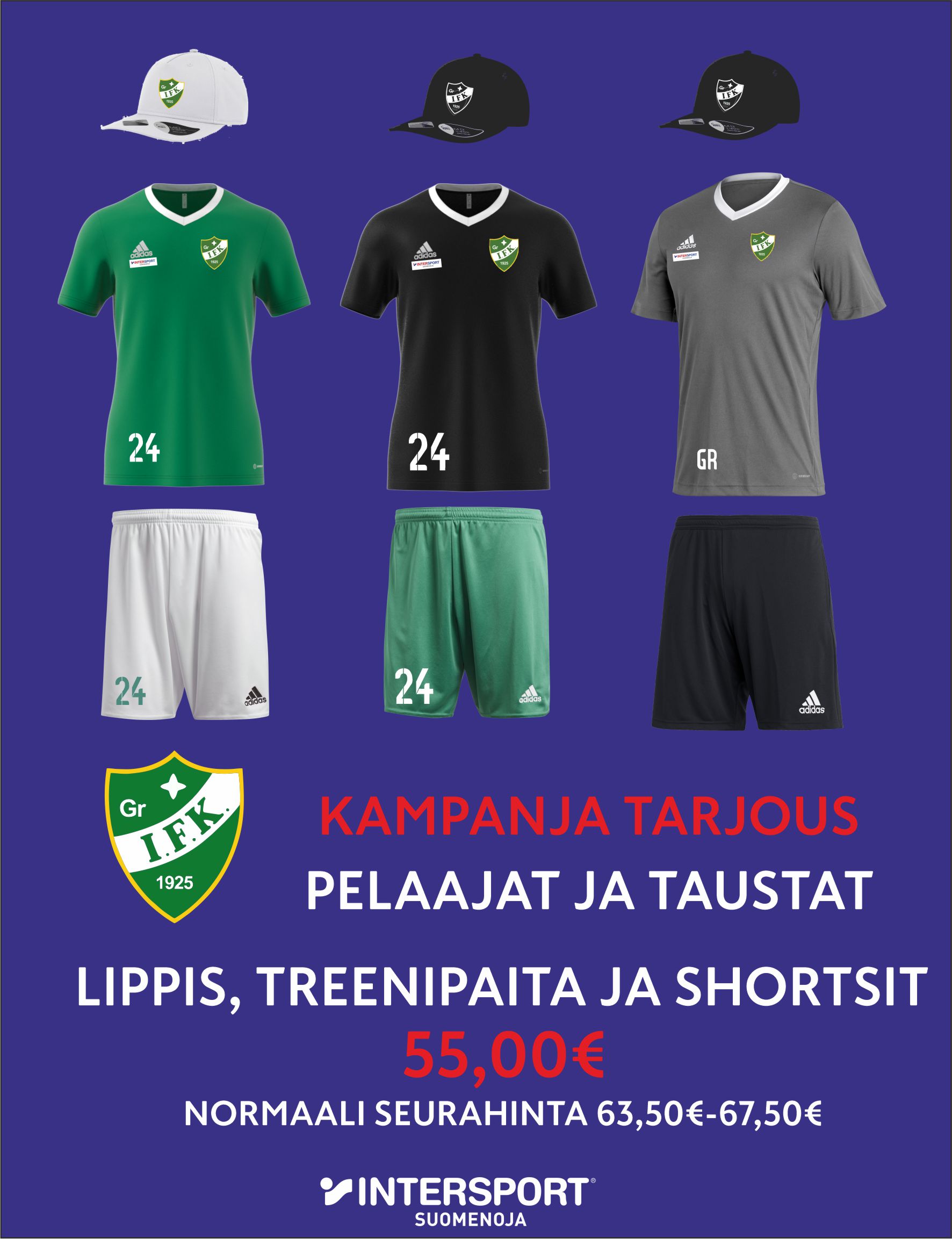 Kampanja tarjous GrIFKxIntersport 2024