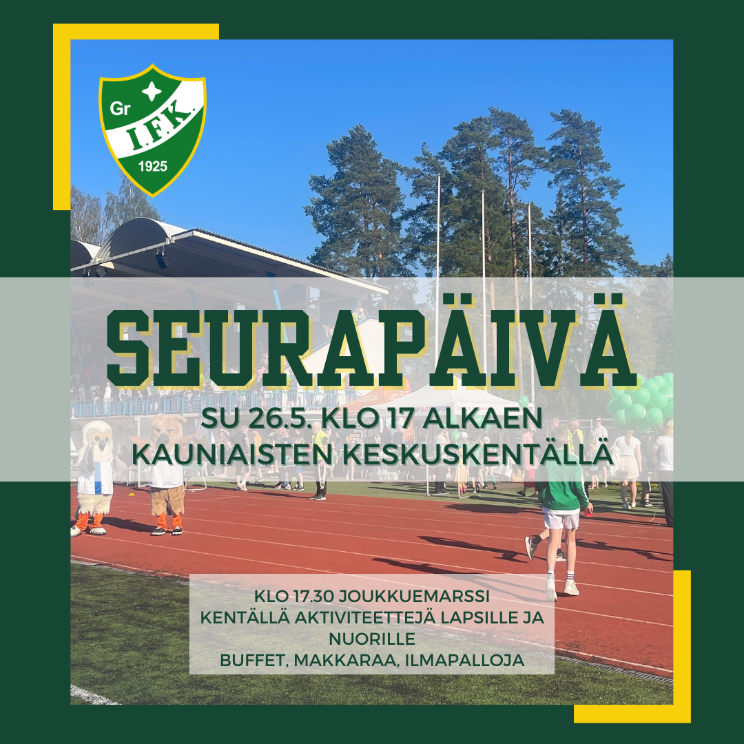 Seurapäivä 26.5.2024