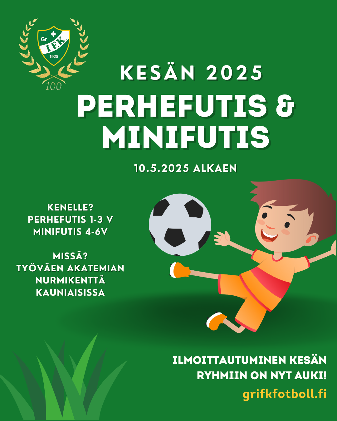 Perhefutis + Minifutis kesä 2025