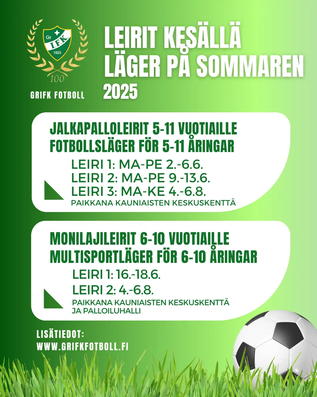 Leirit kesällä 2025
