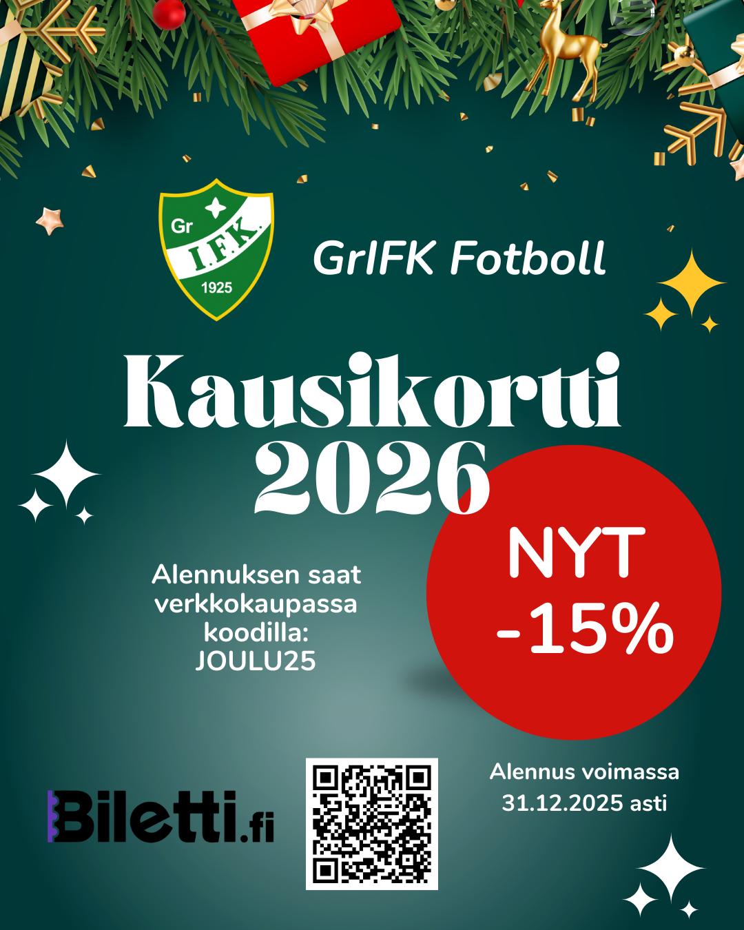 GrIFK Fotboll kausikortti 2026