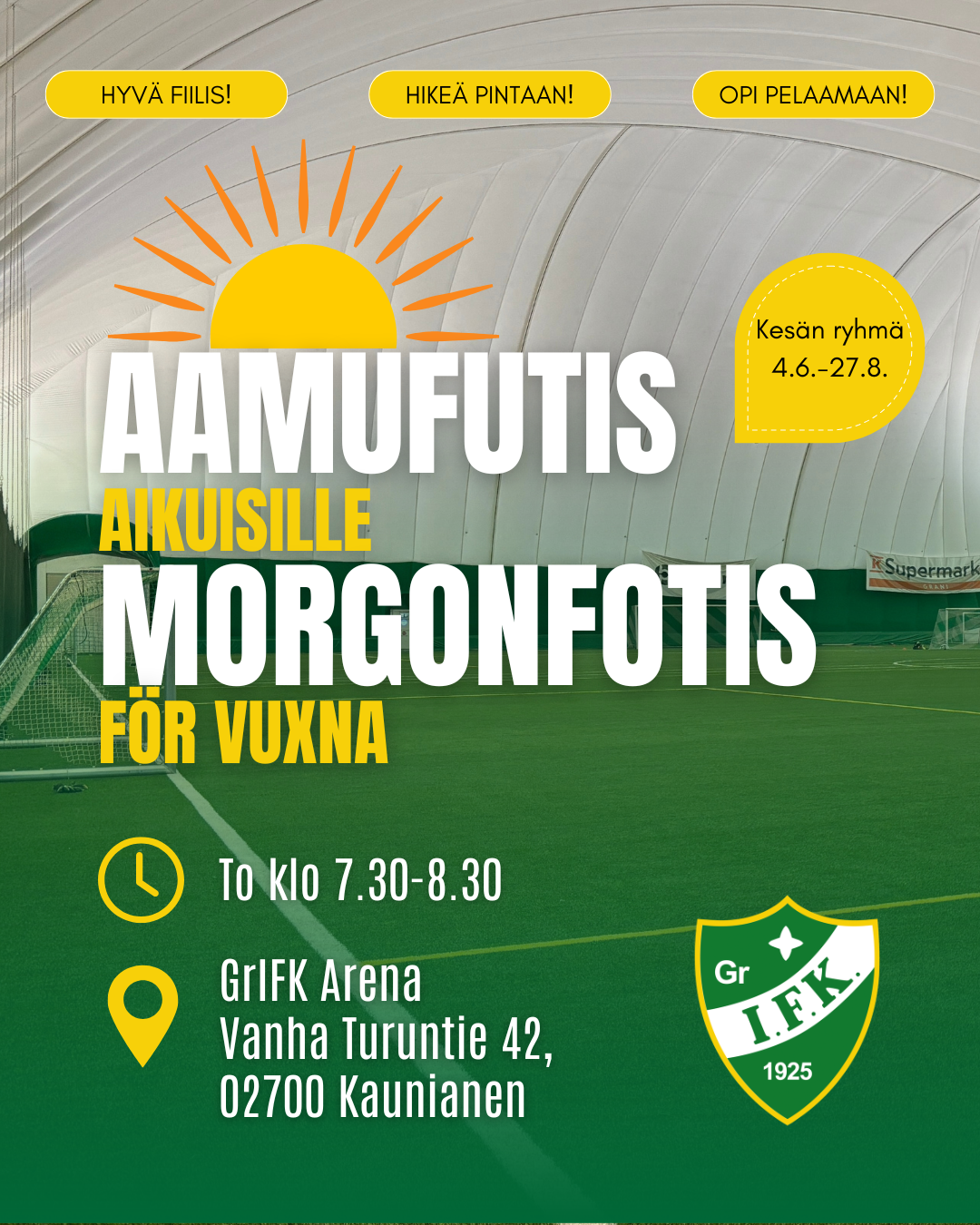 Aamufutis kesän 2026