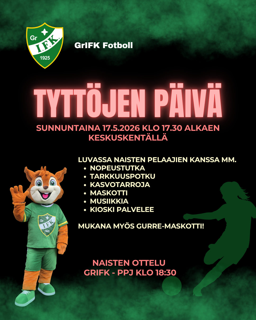 Tyttöjen päivä 17.5.2026