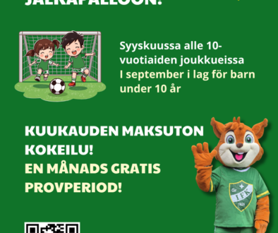 ⚽ Tule mukaan jalkapalloon – maksuton syyskuu uusille pelaajille! 💚