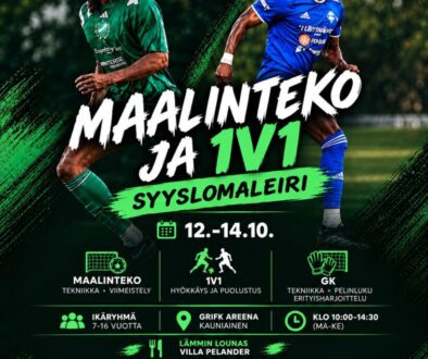 1V1 & MAALINTEKOLEIRI SYYSLOMALLA 12.-14.10.2026